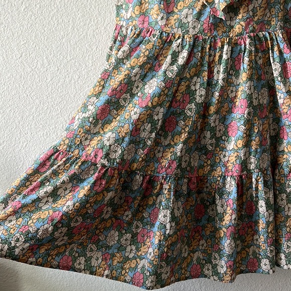 SOLD 💐 Entro floral print cotton Dress size L - Picture 6 of 10